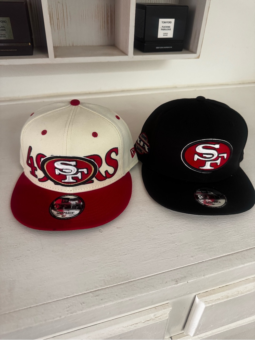 New Era San Francisco 49ers Two-Pack Snapback Hats - Cream, Red & Black
